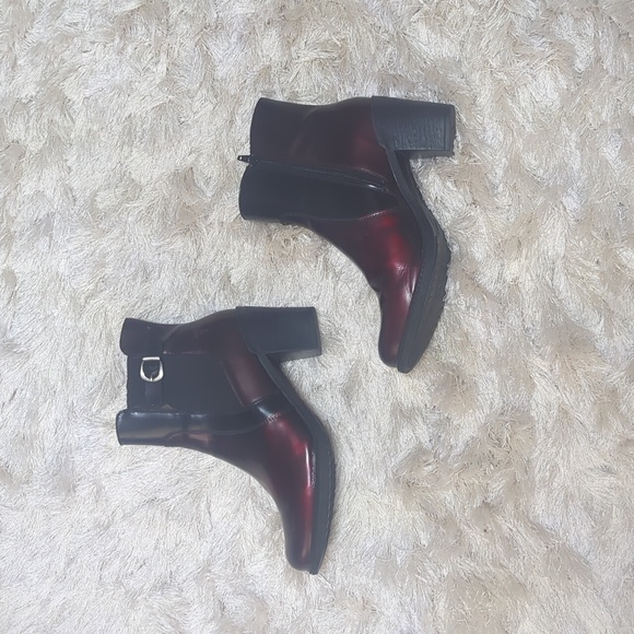 Dromedaris Women's Red Black Guinevere Ankle Boots 42 (US 11.5 - 12) - Picture 3 of 11